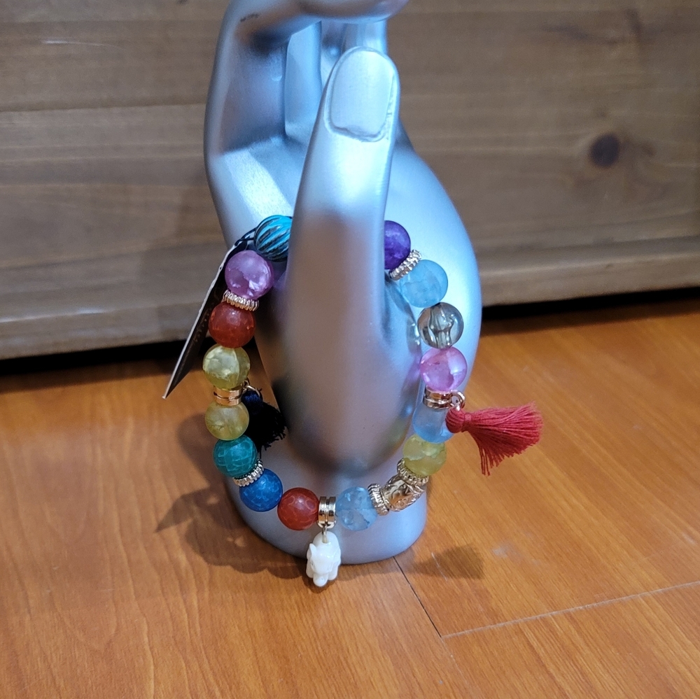 Tanya Creations Beaded Tassel Bracelet